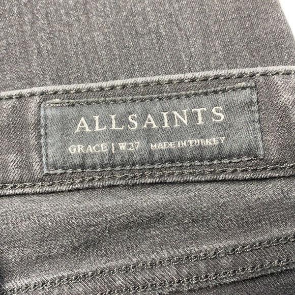 All Saints Grace Ankle Raw Hem Jeans - Picture 8 of 15
